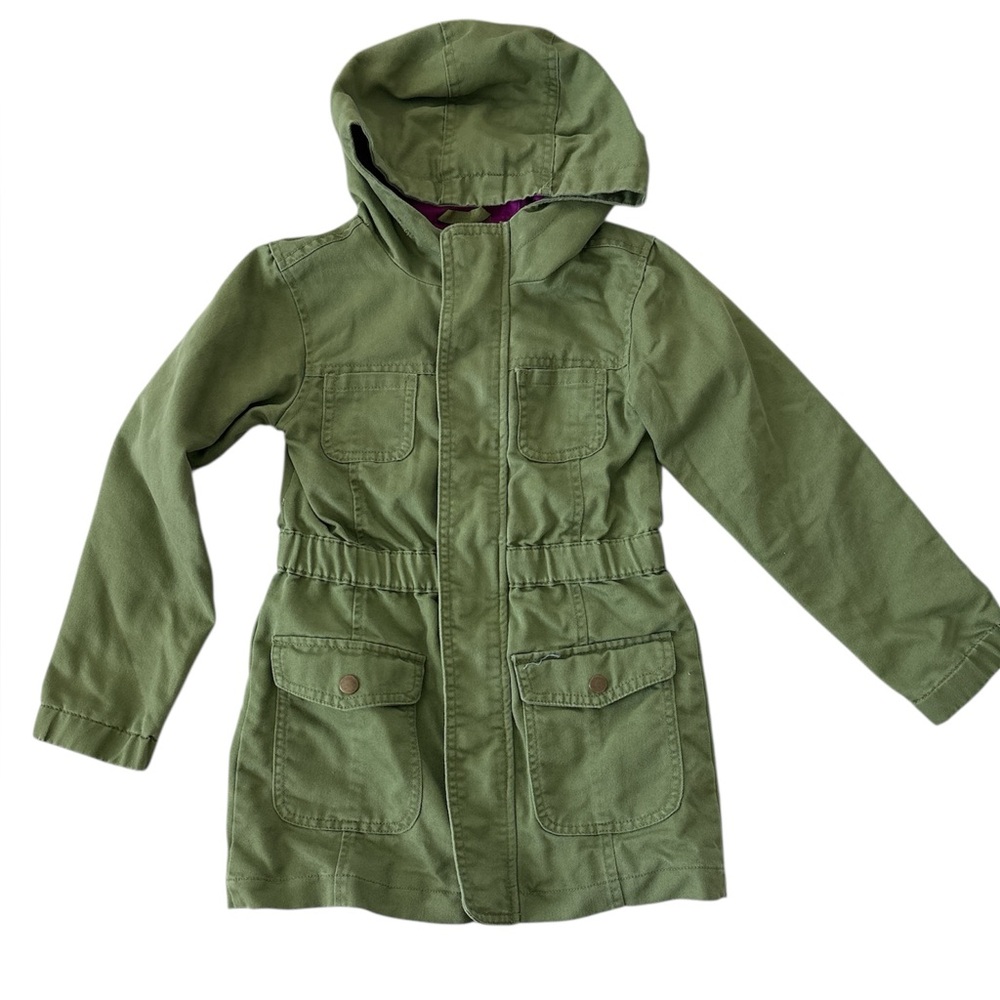 Cat & Jack Green utility jacket Coat Sz 6